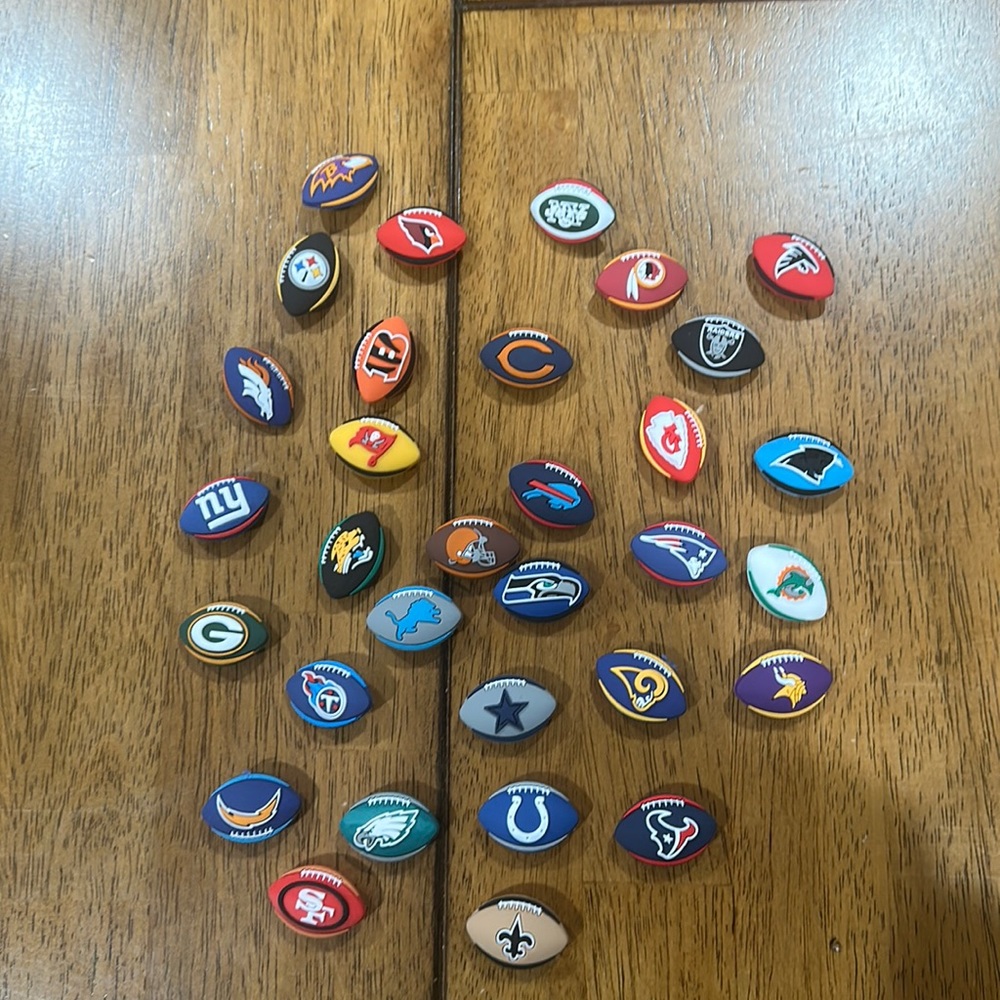 Crocs style charms! NFL teams